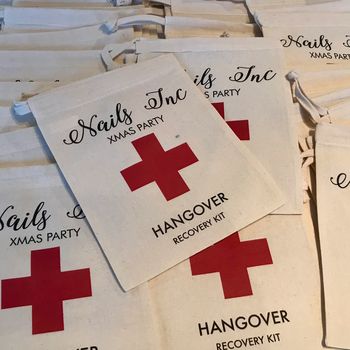Personalised Hangover Recovery Kit Bag, 5 of 12