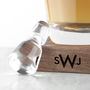 Monogrammed L.S.A. Whisky Decanter And Walnut Base, thumbnail 2 of 2