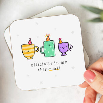 'Officially In My Thir Teas' Personalised 30th Birthday Mug, 4 of 4