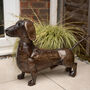 Recycled Metal Dachshund Sculpture, thumbnail 1 of 4