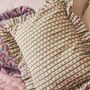 Indian Block Print Frilly Cushion, thumbnail 3 of 6