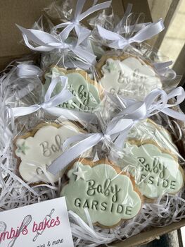 Cloud Baby Shower Biscuit Favours, 2 of 6