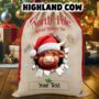 Personalised Christmas Animal Breakout Santa Sack, thumbnail 2 of 8