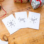 Pack Of Three Illustration Christmas Cards, thumbnail 5 of 5