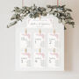 Wedding Seating Plan Cards Pink Cherry Blossom Design, thumbnail 5 of 7