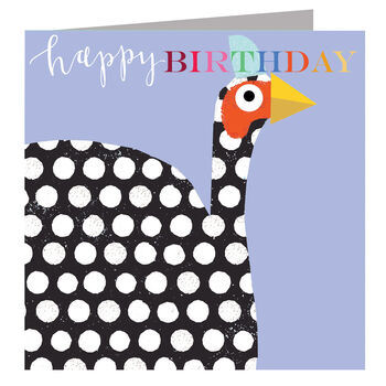 Happy Birthday Guinea Fowl Greetings Card, 2 of 5