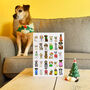 Funny Cartoon Dog Breeds Christmas Card, thumbnail 3 of 4