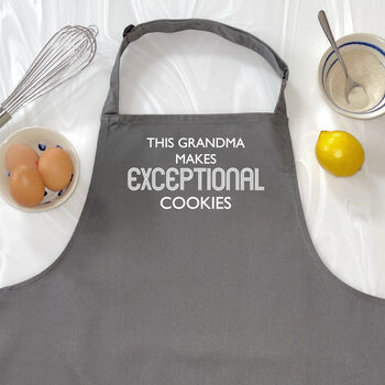 Grandma Makes Exceptional… Personalised Apron, 3 of 6