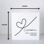 Personalised Sweeping Heart Engagement Card, thumbnail 3 of 8