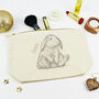 Personalised Rabbit Pompom Pencil Case, thumbnail 3 of 3