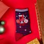 Women's Bamboo Socks Christmas Mulled Wine, thumbnail 1 of 6