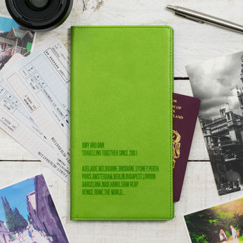 World Destinations Personalised Travel Document Holder, 7 of 8