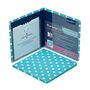 Blue Badge Permit Wallet In Spotty Aquamarine, thumbnail 7 of 7