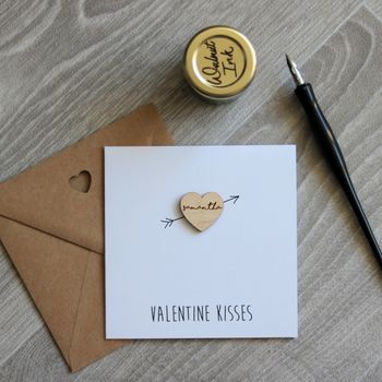 Personalised Valentines Heart Card, 5 of 7