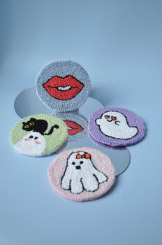 Pastel Spooky Mug Rugs, 3 of 8