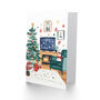 Cosy Decorated Home Tree Gifts Xmas Christmas Card, thumbnail 2 of 4