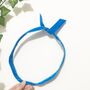 French Blue Thin Velvet Wire Headband, Skinny Headband, thumbnail 1 of 4