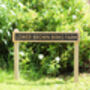 Engraved Oak House Sign With Painted Background, thumbnail 6 of 9