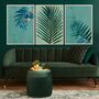 Tropical Palm Leaf Personalised Custom Colour Print, thumbnail 3 of 6