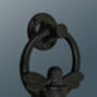 Brass Bumble Bee Ring Door Knocker Black Finish, thumbnail 5 of 5