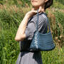 Hand Woven Vegan Leather Shoulder Bag, thumbnail 6 of 12