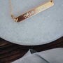 Custom Engraved Name Bar Necklace, thumbnail 4 of 4