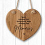 Cornish Gifts 'Leave Nothing But…Oak Hanging Heart, thumbnail 1 of 3