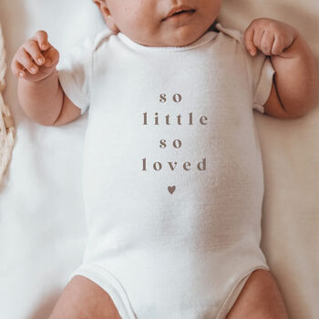 So Little So Loved Baby Vest, 2 of 2