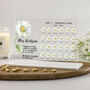 Personalised Daisy Teacher Thank You Acrylic Plaque, thumbnail 1 of 2