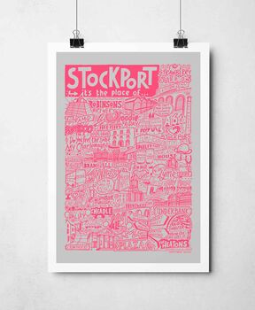 Stockport Landmarks Print, 8 of 10