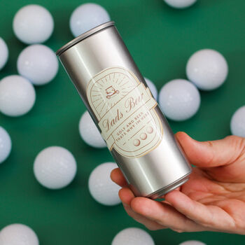 Personalised Beer Golf Tin With Matching Golf Balls, 3 of 6