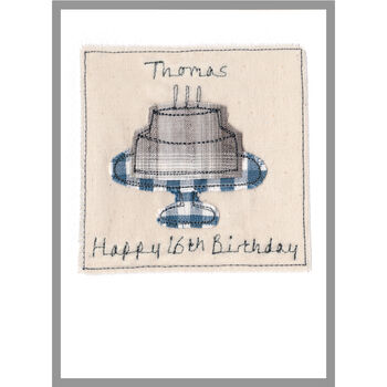Personalised 16th Birthday Cupcake Card For Boy, 2 of 8