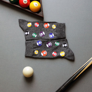 Personalised Mens Pool Ball Socks In A Gift Box, 5 of 9