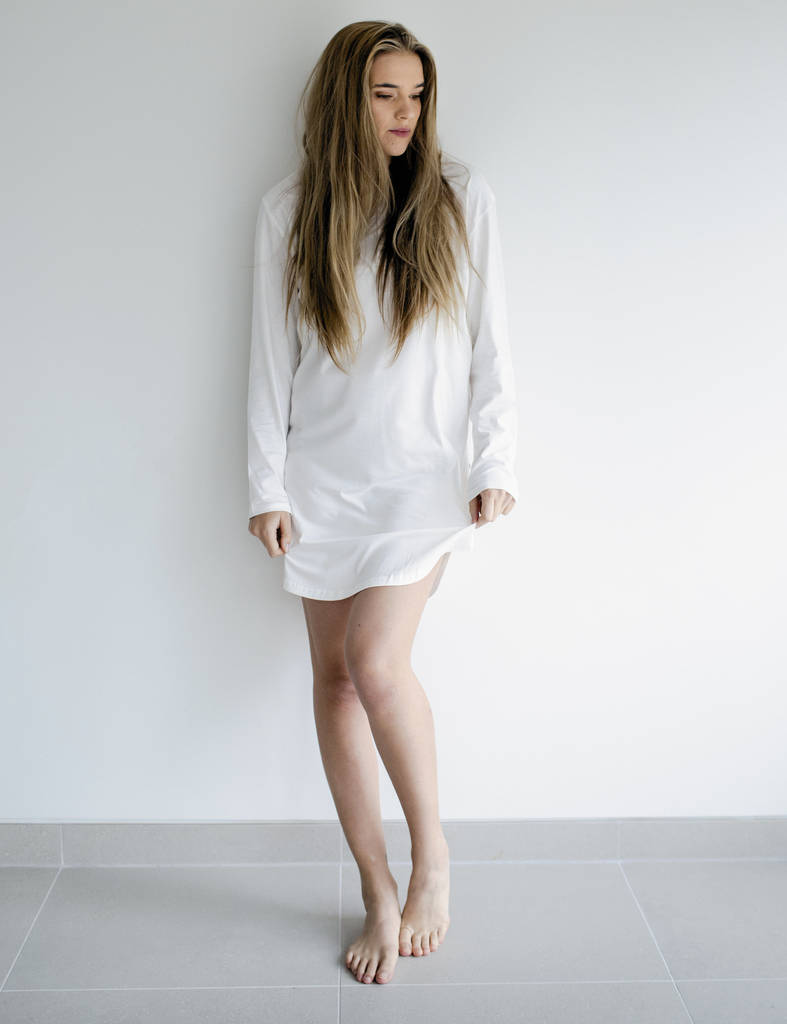 button nightie cotton