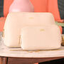 Personalised Cream Date Travel Wash Make Up Bag, thumbnail 3 of 10