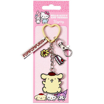 Hello Kitty Pompompurin Keyring With Charms, 5 of 5