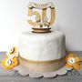 Personalised 50th Wedding Anniversary Cake Topper, thumbnail 1 of 4