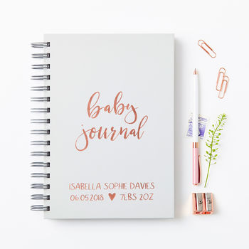 Personalised Baby Journal, 3 of 9