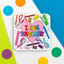 I Love Stationery Coaster, thumbnail 1 of 3
