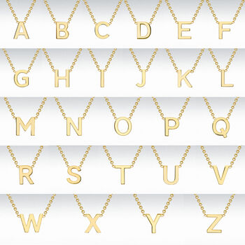 Petite 9ct Gold Initial Necklace, 11 of 11