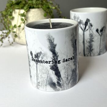 Personalised Candle Pot With Wildflower Meadow Print, 12 of 12