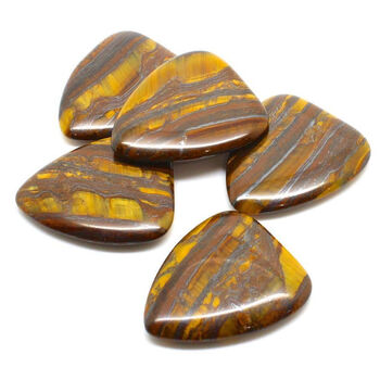 Banded Tiger Jasper Guitar Pick In A Gift Box, 4 of 7