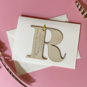 Personalised Initial Letter Graduation Card, 9 of 9