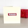 Merry Christmas Handmade Ribbon Card, thumbnail 1 of 2