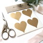 Gold Heart Decorative Stickers, thumbnail 1 of 6