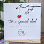 Personalised 70th Birthday Card For Special Dad, thumbnail 4 of 4