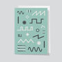 Synth Waveforms Greetings Card | Music Lover Card, thumbnail 3 of 5