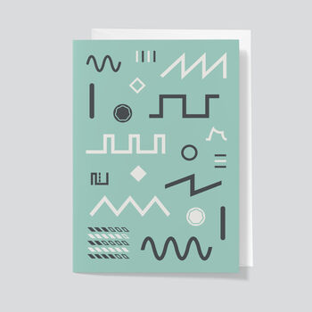 Synth Waveforms Greetings Card | Music Lover Card, 3 of 5