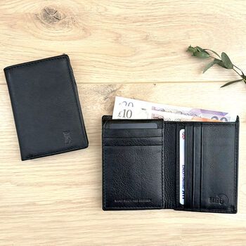 Men's Leather Card Wallet Rfid Protected, 3 of 4