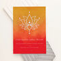 Personalised Diwali Lotus Framed Wall Print, thumbnail 4 of 6